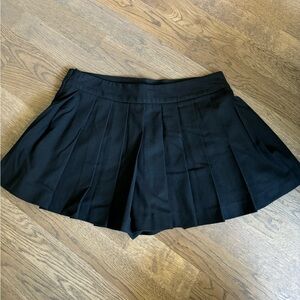 Zara Black Mini Pleated Skirt